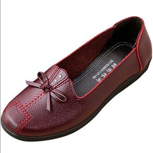 NEW!PU LEATHER SLIP ON LOAFERS